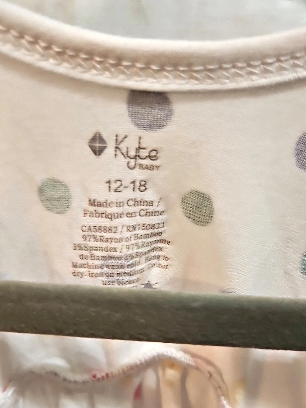 Kyte BABY Twirl Dress in Spring Polka Dot White & Multicolor Baby 12-18M - Picture 3 of 3